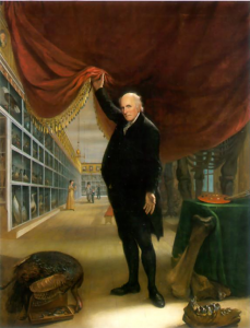The Artist in His Museum, (self-portrait, 1822), Pennsylvania Academy of the Fine Arts in Philadelphia.