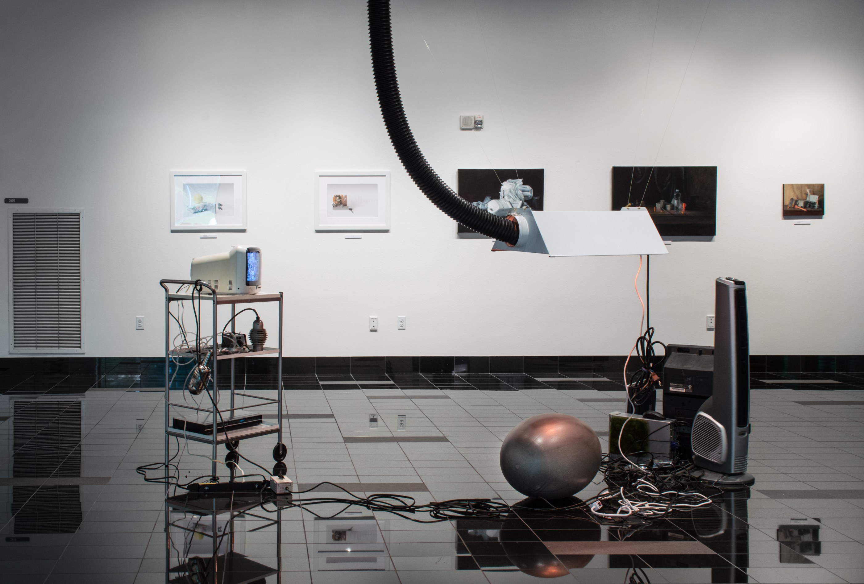 Empirical Evidence installation view, The Gallery at the Kenneth J Minnaert Center for the Arts 2017